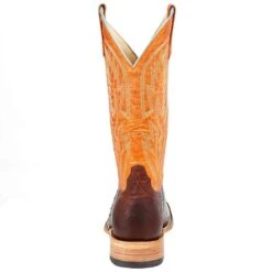Horsepower Men's Horse Power Top Hand Sienna Smooth Ostrich 13in. Orange Top Boot -Cinc Clothing Shop HP8049 4