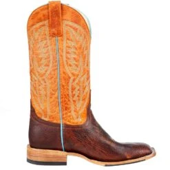 Horsepower Men's Horse Power Top Hand Sienna Smooth Ostrich 13in. Orange Top Boot -Cinc Clothing Shop HP8049 5