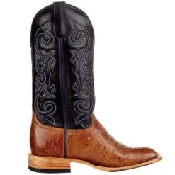 Horsepower Men's Horsepower Top Hand Rum Brown Glazed Smooth Ostrich 13' Blue Top Boot 11 Horsepower Men's Horsepower Top Hand Rum Brown Glazed Smooth Ostrich 13' Blue Top Boot -Cinc Clothing Shop HP8050 5