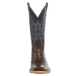 Horsepower Boots Men's Top Hand Kango Tobac Full Quill Ostrich 13' Black Pull Up Top TK Toe Boot 9 Horsepower Boots Men's Top Hand Kango Tobac Full Quill Ostrich 13' Black Pull Up Top TK Toe Boot -Cinc Clothing Shop HP9505 2