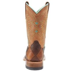 Horsepower Boots Kid's Crazy Train Patchwork Cowboy Boots -Cinc Clothing Shop HPK1053 4