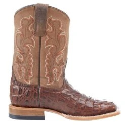 Horsepower Boots Kid's Chocolate Nile Print Cowboy Boots 11 Horsepower Boots Kid's Chocolate Nile Print Cowboy Boots -Cinc Clothing Shop HPK1070 5