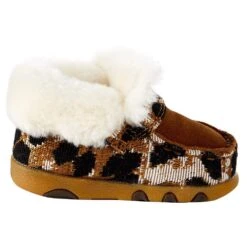 Twisted X Infant Leopard Print Sherpa Lined Driving Moc -Cinc Clothing Shop ICA0025 5