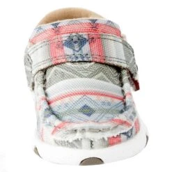 Twisted X Infant Hooey White And Tonal Stripes Driving Mocs -Cinc Clothing Shop IHYC002 2