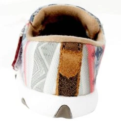 Twisted X Infant Hooey White And Tonal Stripes Driving Mocs -Cinc Clothing Shop IHYC002 4