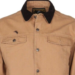 Wyoming Traders Men's Cotton Canvas Concealed Carry Chisum Jacket -Cinc Clothing Shop JCTM TAN 1