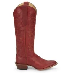 Justin Boots Women's Vintage Whitley Red 15 In Top Round Toe Cowgirl Boot 8 Justin Boots Women's Vintage Whitley Red 15 In Top Round Toe Cowgirl Boot -Cinc Clothing Shop JST 004 VN4459