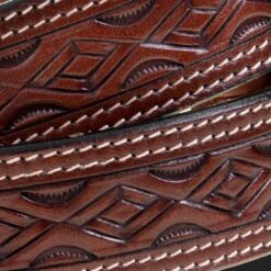 Western Fashion Men's Diamond Pattern Tooled Belt -Cinc Clothing Shop KH 1077 1