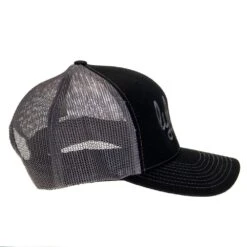 Lyles Black/Grey Mesh Adjustable Cap -Cinc Clothing Shop LYLES BLK 4