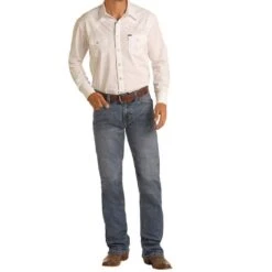 Rock N Roll Cowboy Double Barrel Reflex Jeans -Cinc Clothing Shop M0S3574 01