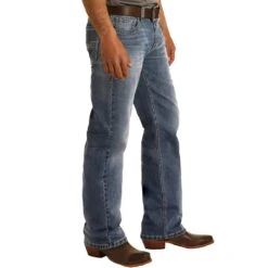 Rock N Roll Cowboy Men's And Double Barrel Light Wash Jeans -Cinc Clothing Shop M0S7716 21