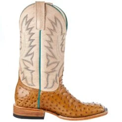 Macie Bean Women's Top Hand Antique Saddle Full Quill Ostrich Cowgirl Boot -Cinc Clothing Shop M2005 5