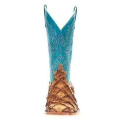 Macie Bean Women's Top Hand Antique Bass Turquoise Top Cowgirl Boots -Cinc Clothing Shop M2008 1