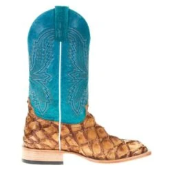 Macie Bean Women's Top Hand Antique Bass Turquoise Top Cowgirl Boots -Cinc Clothing Shop M2008 4