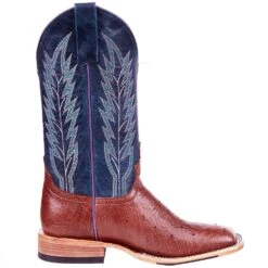Macie Bean Women's Top Hand Macie Bean Rum Brown Smooth Ostrich Cowgirl Boot -Cinc Clothing Shop M2029 5