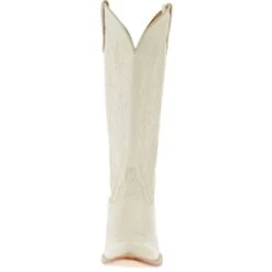 Macie Bean Women's Spacey Gracey Cream 15in. Almond Toe Boot -Cinc Clothing Shop M5224 02