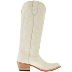 Macie Bean Women's Spacey Gracey Cream 15in. Almond Toe Boot -Cinc Clothing Shop M5224 05
