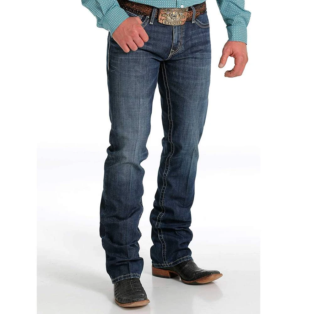 Cinch Men's Ian Boot Cut Dark Stonewash Jean 4 Cinch Men's Ian Boot Cut Dark Stonewash Jean - Image 2