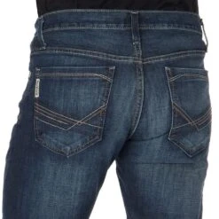 Cinch Mens Ian Dark Stonewash Jean -Cinc Clothing Shop MB65436001 IND 3