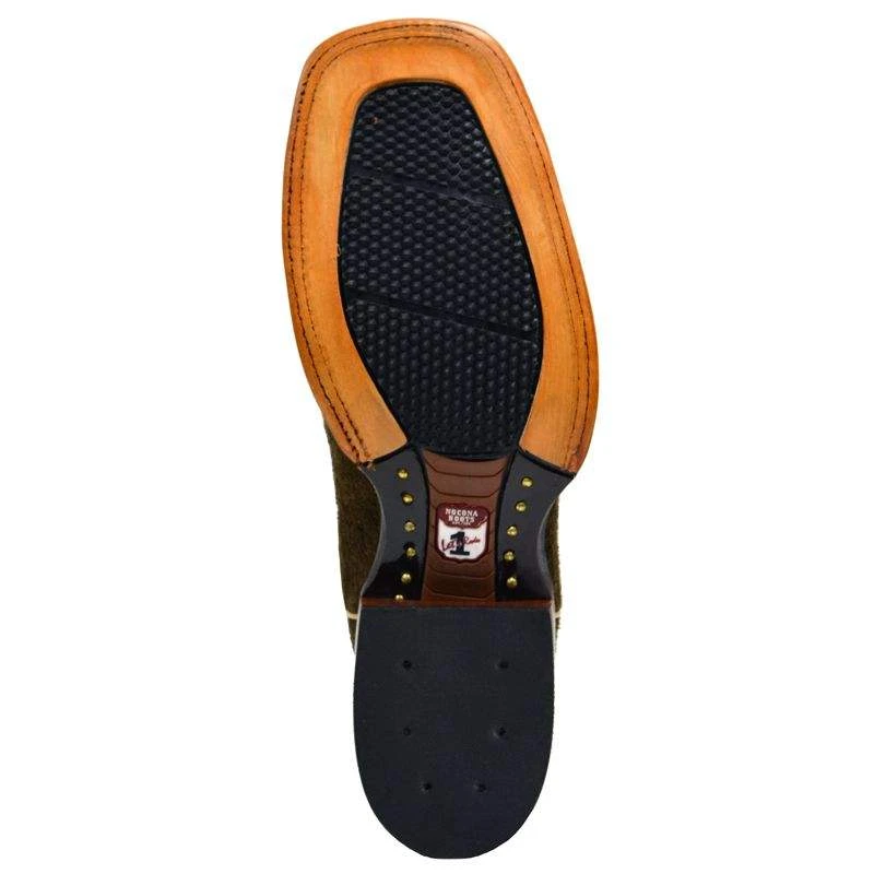 Nocona Boot Company Men's Nocona Brown Hippo Print Let's Rodeo Cowboy Boots 4 Nocona Boot Company Men's Nocona Brown Hippo Print Let's Rodeo Cowboy Boots - Image 2