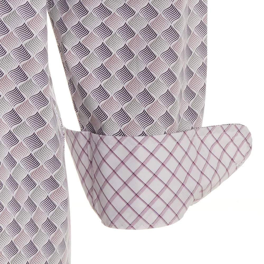 Wrangler Men's George Strait Purple Print Long Sleeve Button-Down Western Shirt 6 Wrangler Men's George Strait Purple Print Long Sleeve Button-Down Western Shirt - Image 4