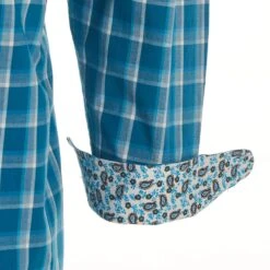 Wrangler Men's George Strait Blue Plaid Long Sleeve Shirt 10 Wrangler Men's George Strait Blue Plaid Long Sleeve Shirt -Cinc Clothing Shop MGSQ941 3