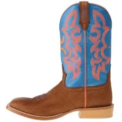 Twisted X Men's Hooey By Cognac Bullhide 12in. Neon Blue Top Cowboy Boots -Cinc Clothing Shop MHY0004 2