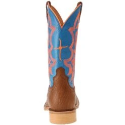 Twisted X Men's Hooey By Cognac Bullhide 12in. Neon Blue Top Cowboy Boots -Cinc Clothing Shop MHY0004 3