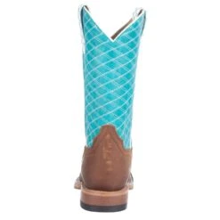 Macie Bean Girls Pecan Barking Iron Turquoise Cowboy Boot -Cinc Clothing Shop MK9159 3