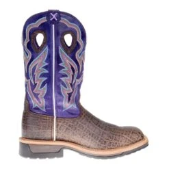 Twisted X Men's Brown Elephant Print 12in. Purple Alloy Toe Work Boots -Cinc Clothing Shop MLCA006 4