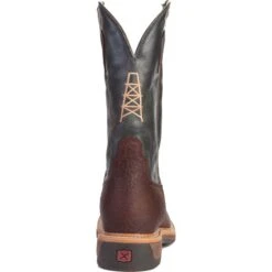 Twisted X Men's Oiled Cognac Steel Toe Lite Weight Cowboy Work Boots -Cinc Clothing Shop MLCS006 4