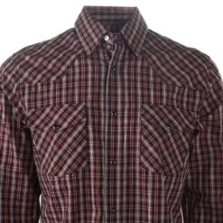 Cowboy Legend Men's Red Plaid Shirt -Cinc Clothing Shop MNS PLD 8041 11