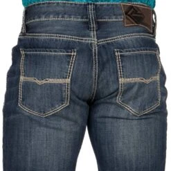 Rock N Roll Cowboy Mens N Double Barrel Relaxed Fit Straight Leg Jeans -Cinc Clothing Shop MOS8553 3