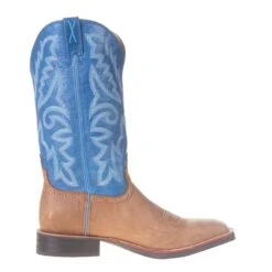 Twisted X Men's Ruff Stock Tan 14in. Sky Blue Top Cowboy Boot -Cinc Clothing Shop MRS0062 4