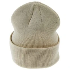 Mcintire Saddlery Beige Beanie With Smiley Patch -Cinc Clothing Shop MS BEANIEST 02