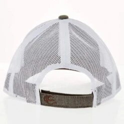 Mcintire Saddlery Heather Brown Cap With Tool And Leopard Leather Patch -Cinc Clothing Shop MS CAP09 LEOPARD 04