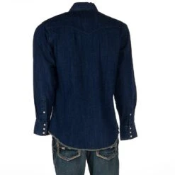 Wrangler Men's Western Long Sleeve Workshirt -Cinc Clothing Shop MS1041D 3