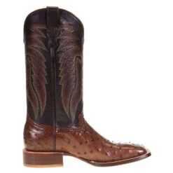Men's R Watson Kango Tobac Full Quill Ostrich 13in. Espresso Goat Top Boots -Cinc Clothing Shop MU10002 4