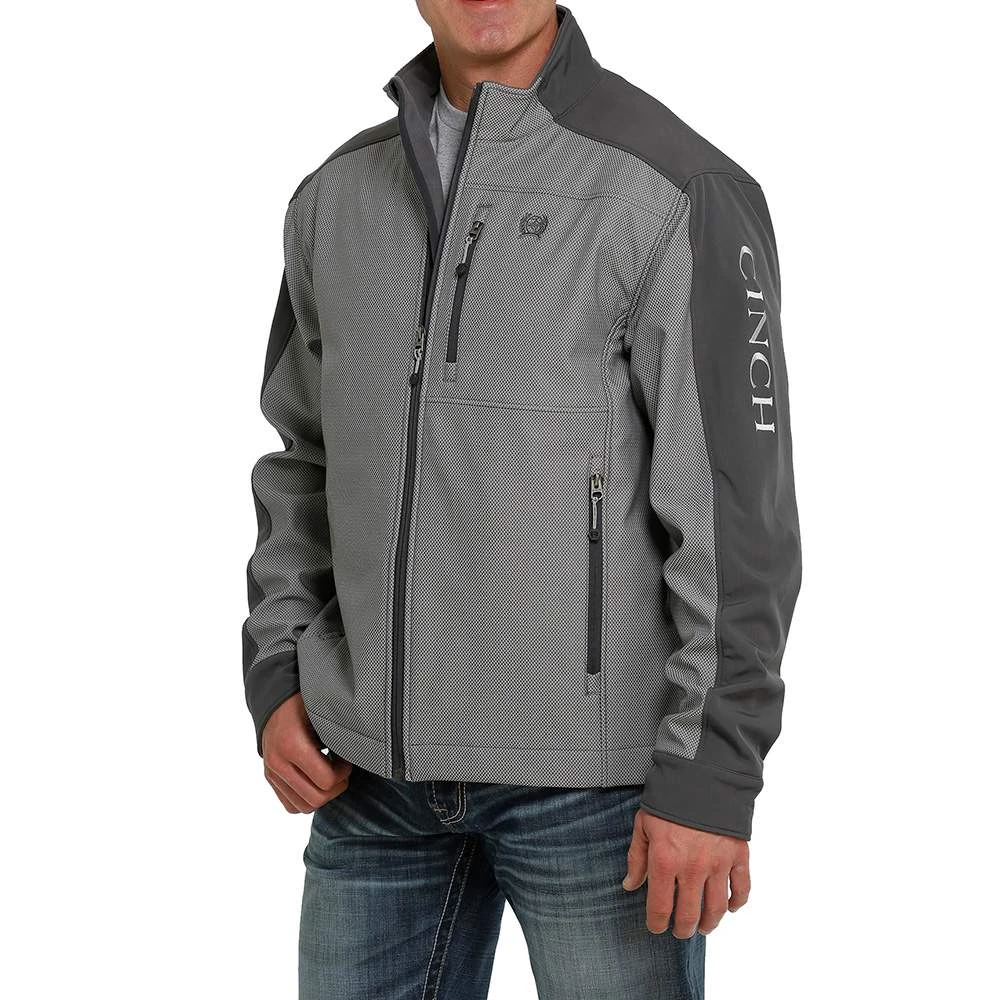 Cinch Mens Concealed Carry Bonded Grey And Black Jacket 4 Cinch Mens Concealed Carry Bonded Grey And Black Jacket - Image 2