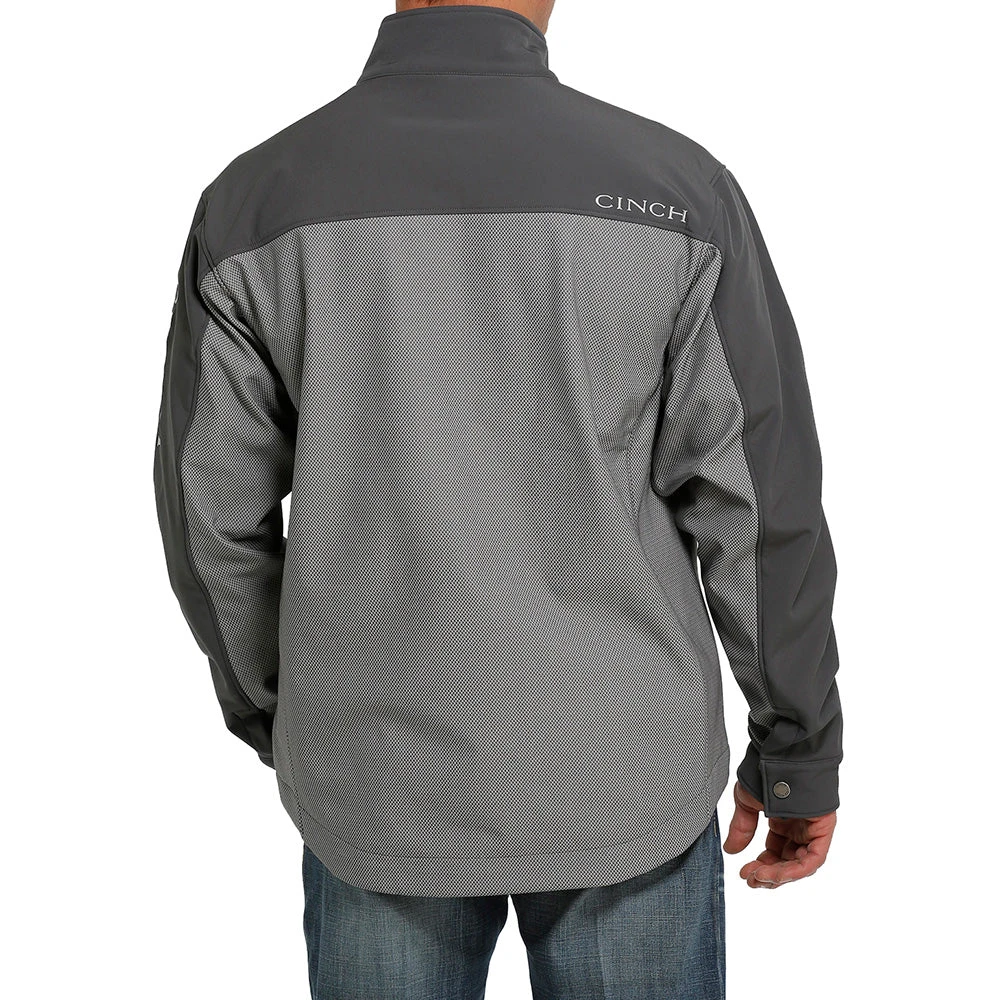 Cinch Mens Concealed Carry Bonded Grey And Black Jacket 5 Cinch Mens Concealed Carry Bonded Grey And Black Jacket - Image 3