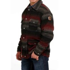Men's Cinch Striped Jacket -Cinc Clothing Shop MWJ1572001 2