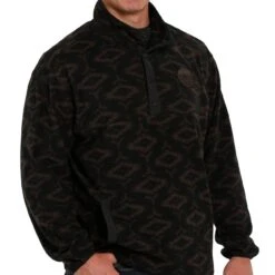 Cinch Men's Aztec Print Quarter Snap Fleece Pullover -Cinc Clothing Shop MWK1514015 3