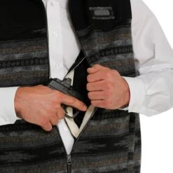 Cinch Men's Wooly Vest -Cinc Clothing Shop MWV1543006 03