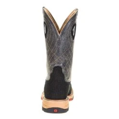 Twisted X Men's Rubberized Brown 12in. Grey CellStretch Alloy Toe Work Boots -Cinc Clothing Shop MXBA002 3