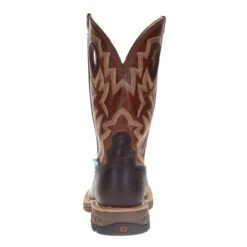 Twisted X Men's Smokey Chocolate 12in. Spice Top Soft Toe Work Boot -Cinc Clothing Shop MXBW002 3
