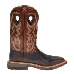 Twisted X Men's Smokey Chocolate 12in. Spice Top Soft Toe Work Boot -Cinc Clothing Shop MXBW002 4
