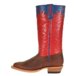 Olathe Boot Company Kid's Red & Blue Spider Web Cowboy Boots -Cinc Clothing Shop OK42 2
