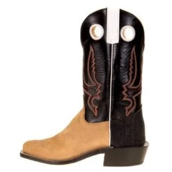 Olathe Boot Company Men's Burnished Mesquite 12in. Black Soft Top Cutter Toe Roughstock Boot -Cinc Clothing Shop OL8005 2