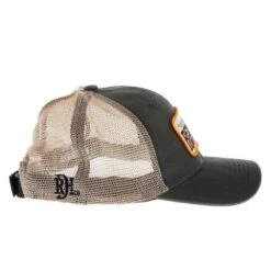 Red Dirt Hat Company Tag TBird Khaki/Black Ponytail Cap -Cinc Clothing Shop RDHC 269 05