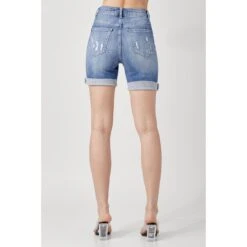 Risen Jeans Distressed Boyfriend Shorts -Cinc Clothing Shop RDP5005 S 20MEDIUM hw
